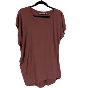 Athleta Threadlight Asym Relaxed‎ Tee in Crushed Berry Size S
